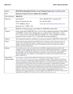 Revision of Clause 8.3.5.2.1 to Define The Undefined