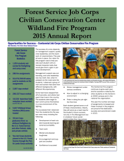 Forest Service Job Corps Courier - National Jobs Corps Association