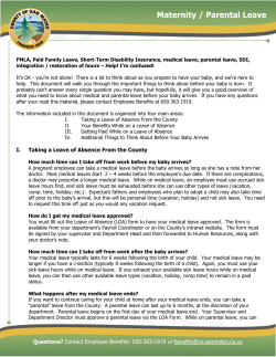 Maternity / Parental Leave