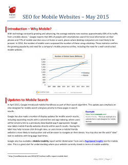 SEO for Mobile Websites &ndash; May 2015