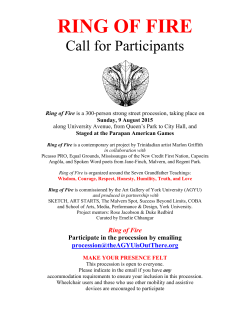 Ring Of Fire - Call For Participants