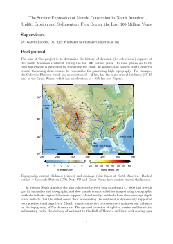The Surface Expression of Mantle Convection in North America