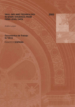 skill mix and technology in spain: evidence from