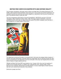 british free corps in ss-waffen myth and historic reality