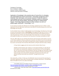 Application of knowledge to the practical aims of human life or to