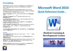 Completed - Word booklet