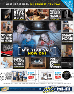 MID YEAR SALE - West Coast Hi Fi