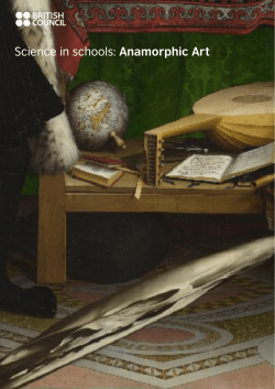 Science in schools: Anamorphic Art
