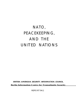 nato, peacekeeping, and the united nations