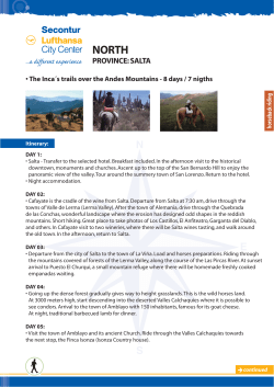 PROVINCE: SALTA