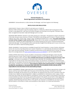 - Oversee Rentals