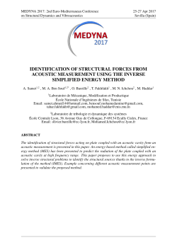Identification of structural forces from acoustic measurement using