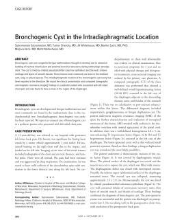 Bronchogenic Cyst in the Intradiaphragmatic Location