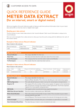 meter data extract