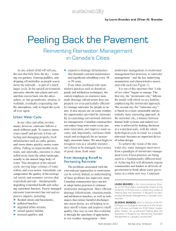 Peeling Back the Pavement - POLIS Water Sustainability Project