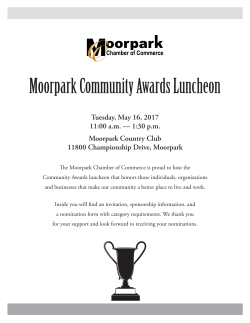 Moorpark Community Awards Luncheon
