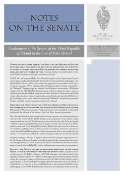 Involvement of the Senate of the Third Republic of Poland in the
