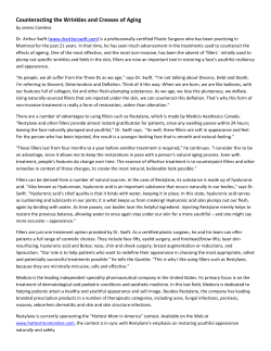 Counteracting the Wrinkles and Creases of Aging