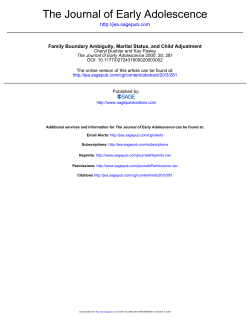 The Journal of Early Adolescence