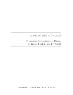 The Grasp2K manual