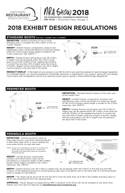 2016 eXhiBit DesiGN reGulatioNs