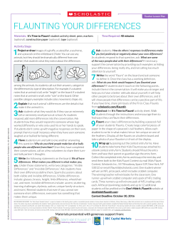 flaunting your differences