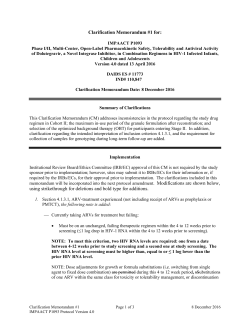 Clarification Memorandum #1 for P1093, V4.0