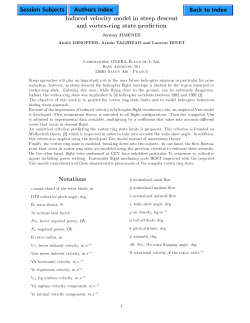 Induced velocity model in steep descent and vortex