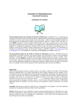 TENSION IN PERFORMANCE