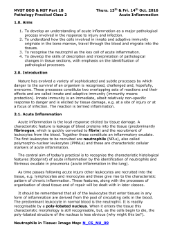 Acute Inflammation