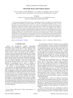 Three-body decays and R