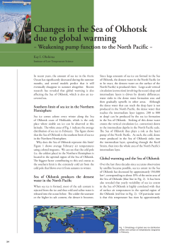 Changes in the Sea of Okhotsk due to global warming