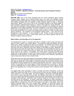 PRIORITY: Agencies and Barter - Association of National Advertisers