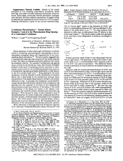 Cyclobutene photochemistry. 7. Partial orbital symmetry control in