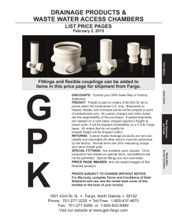 February 2015 Drain Product List Price Pages