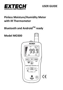 USER GUIDE Pinless Moisture/Humidity Meter with IR Thermometer