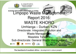Limpopo report-Waste Khoro