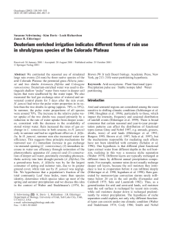 Deuterium enriched irrigation indicates different forms of rain use in