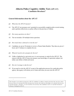 APCAT - Camrose Police Service