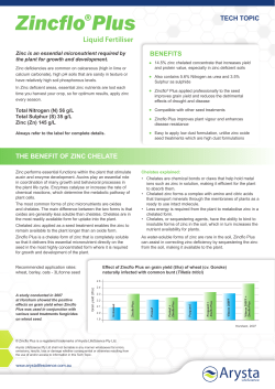 Zincflo Plus - Arysta LifeScience Australia