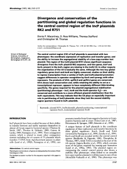 Divergence and conservation of the partitioning
