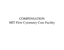 COMPENSATION MIT Flow Cytometry Core Facility