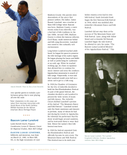 Bascom Lamar Lunsford - North Carolina Humanities Council