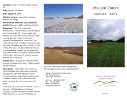 miller esker - Western Pennsylvania Conservancy