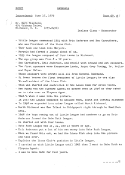June 17, 1976 Tape 69, t Mr. Bert Stephens, 674 Gibbons Drive
