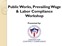 Labor Compliance Training Workshop