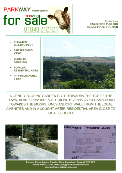 Guide Price &pound;99950 A GENTLY SLOPING GARDEN