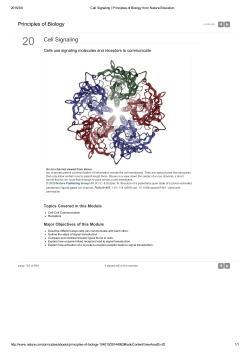 20 Cell Signaling