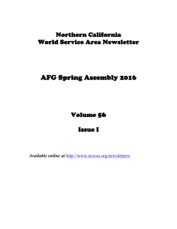 AFG Spring Assembly 2016