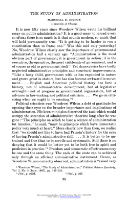 The Study of Administration - Omar Guerrero